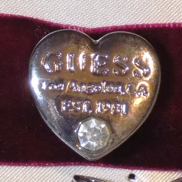 Lot 2 New Guess Interchangeable Brooch Choker & Crystal Flower Necklace Bundle - Picture 8 of 15